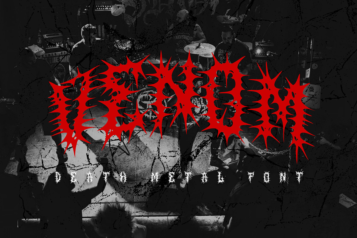 SALVOR Metal Horror Blackletter Font, a Blackletter Font by dansdesign (Photo 12 of 20)
