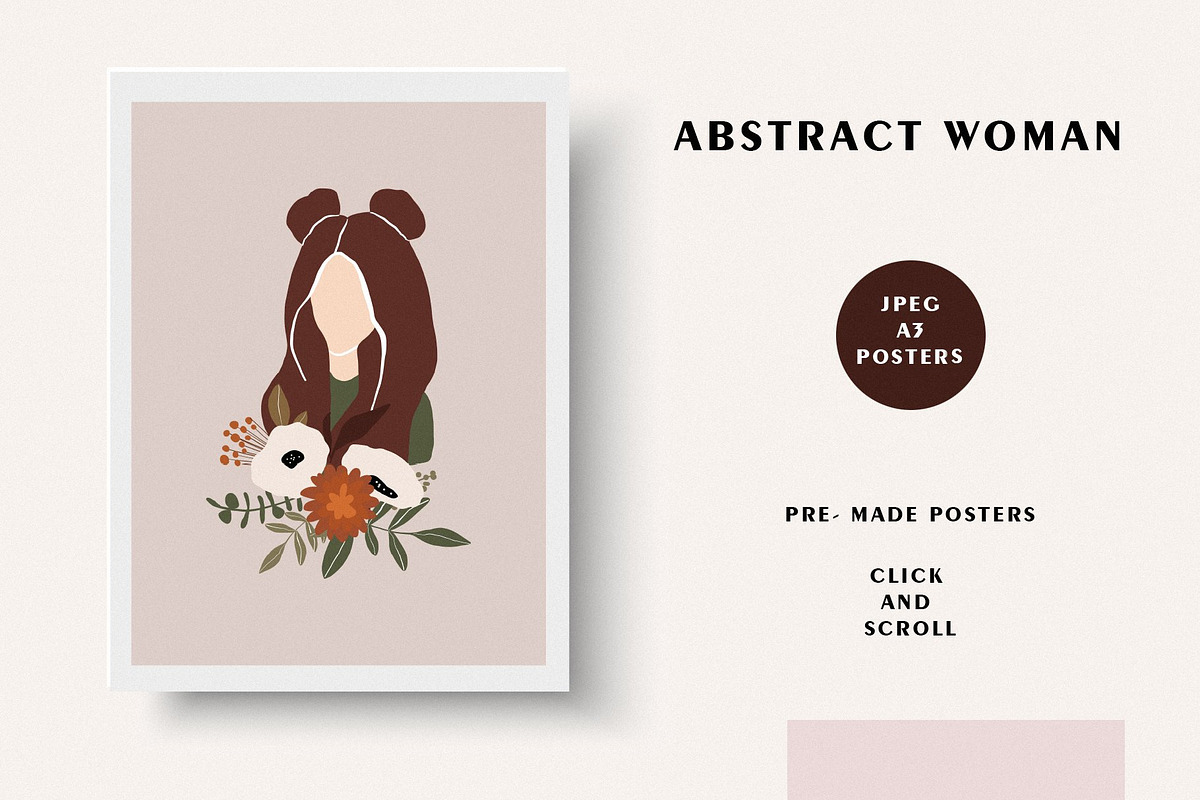 ABSTRACT BUNDLE - woman, flowers, a Person Illustration by Spark Studio Brushes (Photo 21 of 25)