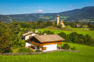 Typical scattered alpine village
