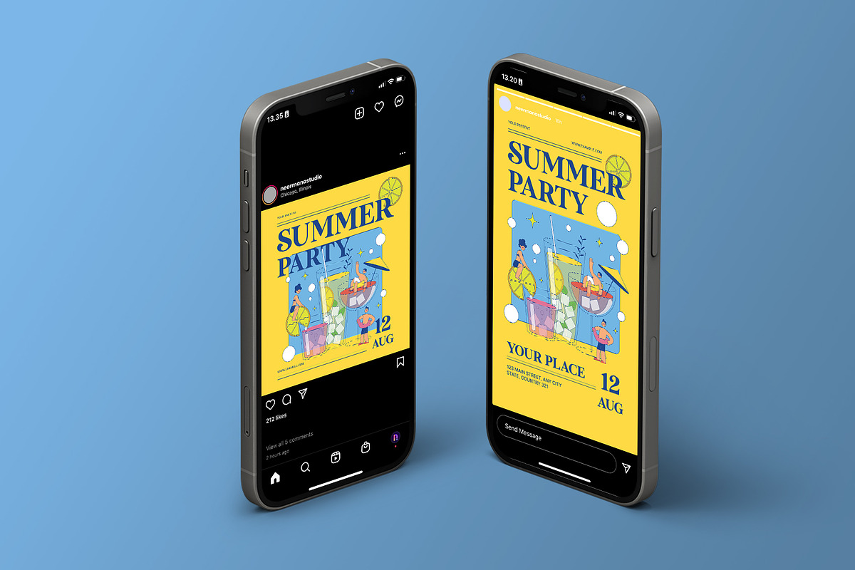 Yellow Fresh Summer Party Flyer, a Flyer Template by Neermana (Photo 4 of 4)