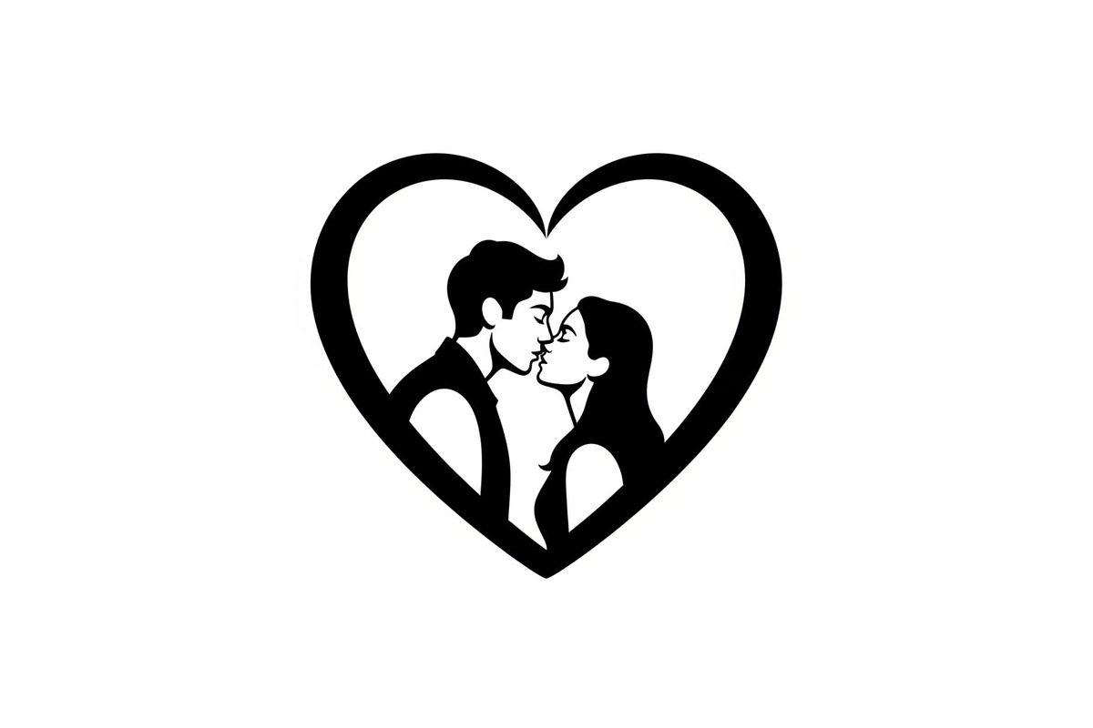 Couple Love Heart Silhouette Bundle, an Illustration by Amazin_art (Photo 11 of 51)