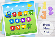 Kids Alphabet and Numbers, an Object Graphic by LartGraphics (Thumbnail 8 of 18)