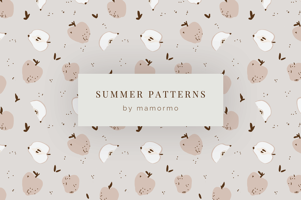 Summer patterns with vintage fruits, a Pattern Graphic by mamormo (Photo 2 of 5)