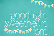 Goodnight Sweetheart Font, a Sans Serif Font by Miss Kate (Thumbnail 1 of 2)