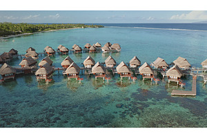 Luxurious overwater bungalows, an Architecture Photo by Goinyk