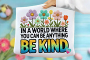 Be Kind Floral Faux Yarn Positive Sh, an Illustration by designcity5 (Thumbnail 8 of 9)