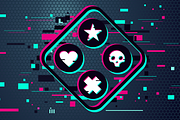 Game Glitch Emblem, an Outline Icon by ne2pi (Thumbnail 4 of 4)