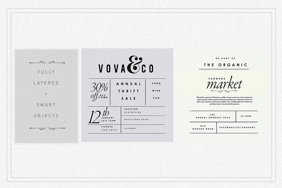 The MINIMALIST Social Media invites, a Social Media Template by Vova (Photo 6 of 9)