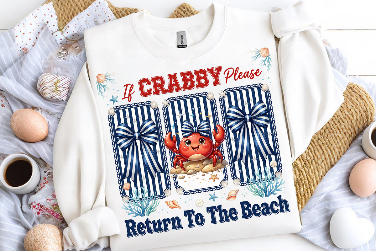 Coquette Bow If Crabby Beach PNG, an Illustration by CreationArt (Photo 8 of 9)