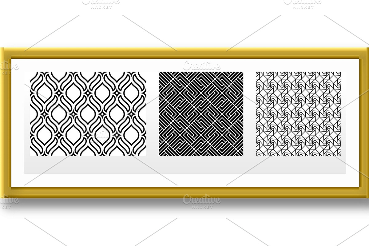 Geometric set of patterns, a Pattern Graphic by RODINA (Photo 2 of 3)