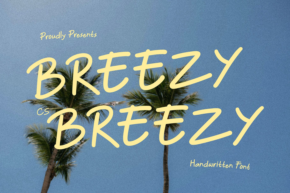 CS Breezy – Handwritten Font, a Handwritten Font by Craft Supply Co. (Photo 1 of 8)