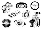 Mechanic hand drawn sketches, an Object Graphic by Akimo Mia (Thumbnail 3 of 4)