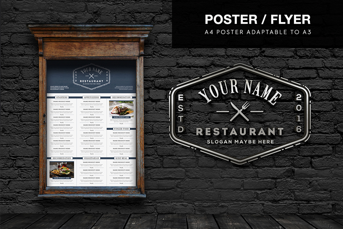 Classy Food Menu 5, a Brochure Template by Luuqas Design (Photo 4 of 12)