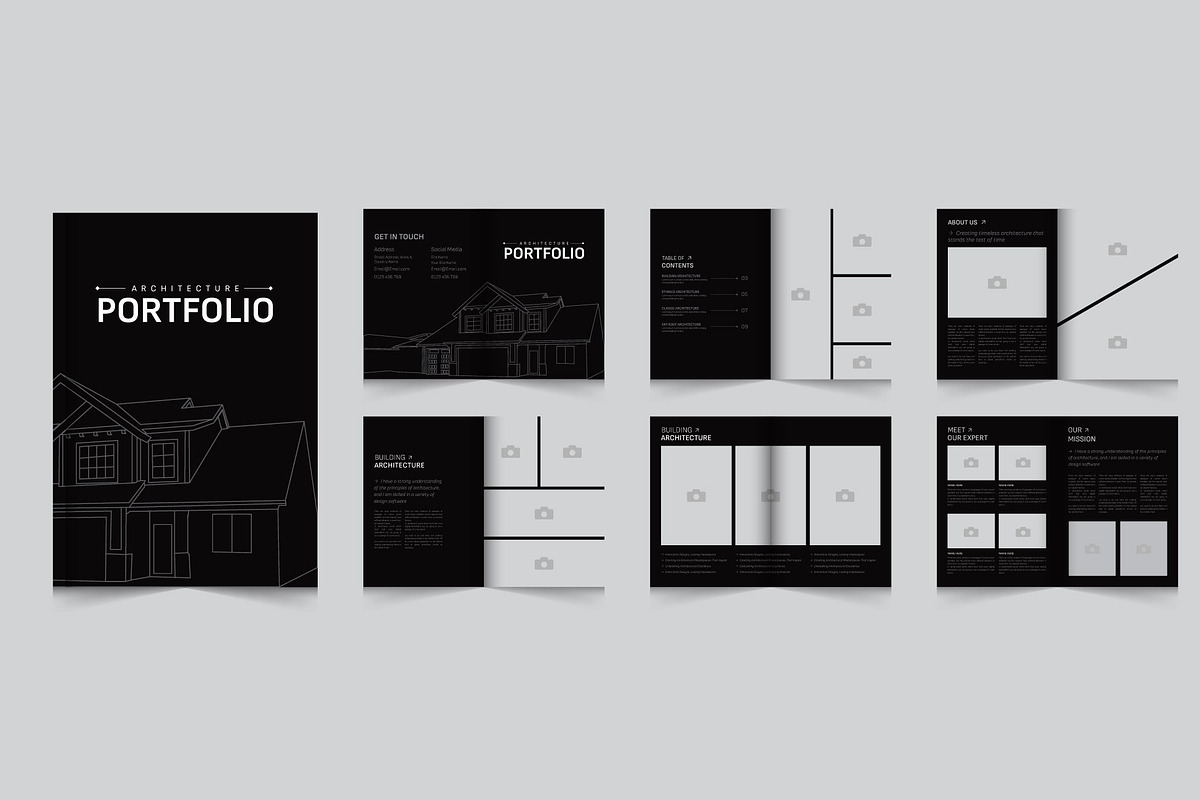 Architecture and interior portfolio, a Brochure Template by Kazi Hossain
