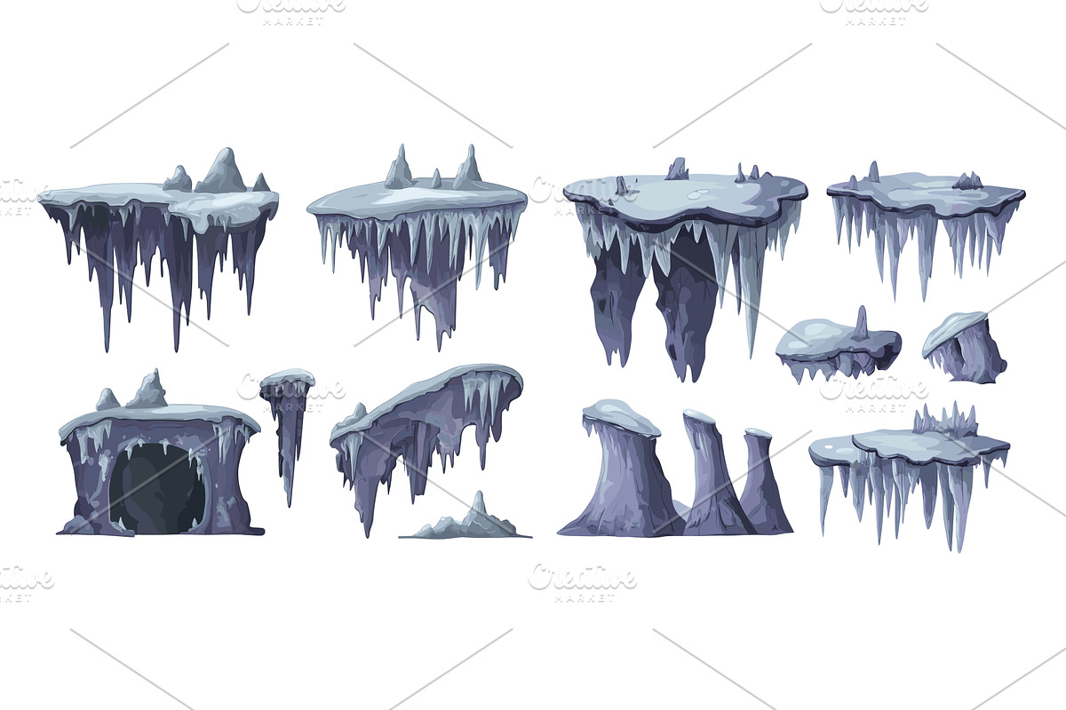 Stalagmites stalactites cartoon, an Illustration by Valerie Bodnar