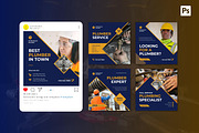 Professional Plumber Instagram Post, a Social Media Template by CavenArt (Thumbnail 4 of 5)