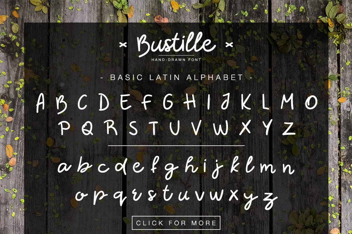 Bustille | Hand-drawn Font preview 2