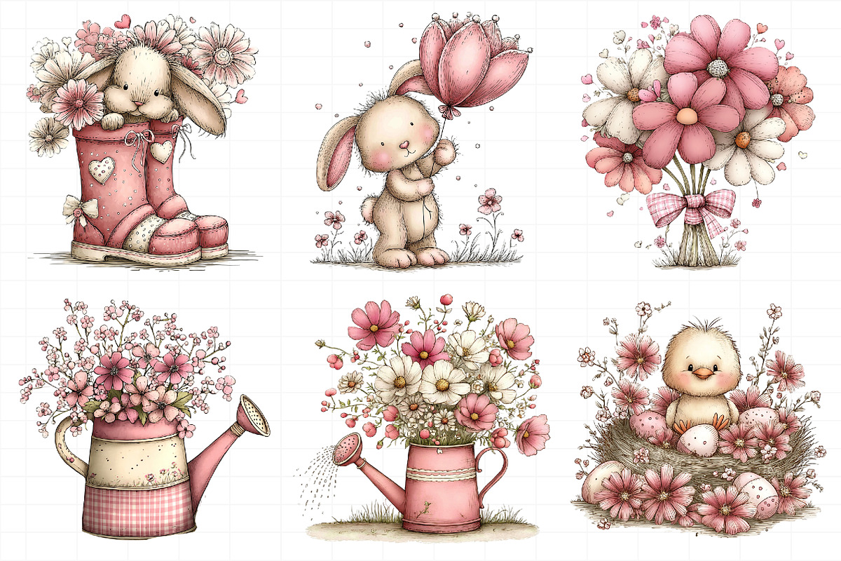 Whimsical Spring Clipart, an Illustration by Daily.Designs (Photo 8 of 8)