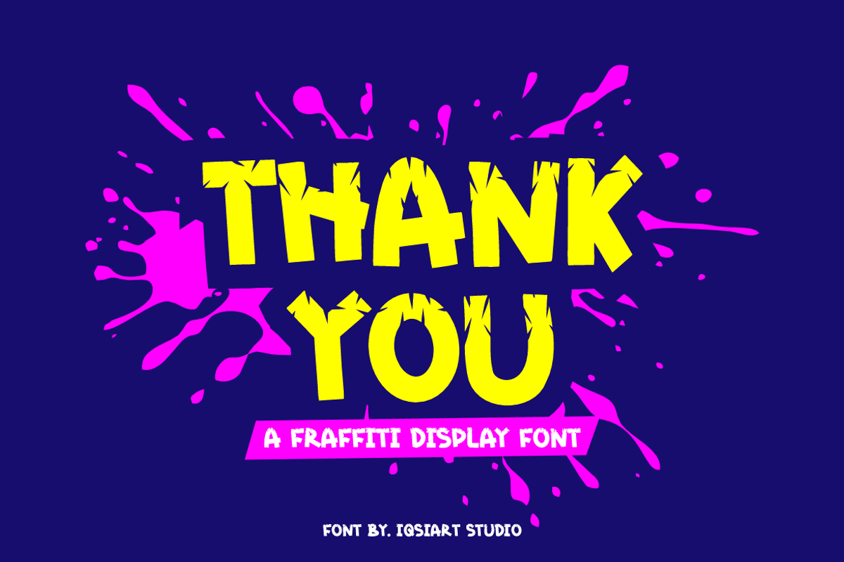 Graff Starsi - Graffiti Font, a Handwritten Font by Iqsiart Studio (Photo 5 of 7)