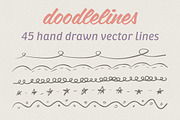45 Hand Drawn Vector Lines, an Illustration by Jamie Pickering (Thumbnail 1 of 5)