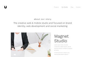 Magnet - Minimal Portfolio Template