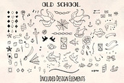 Old School Tattoo Vector Bundle, an Education Illustration by Violet LeBeaux (Thumbnail 1 of 4)