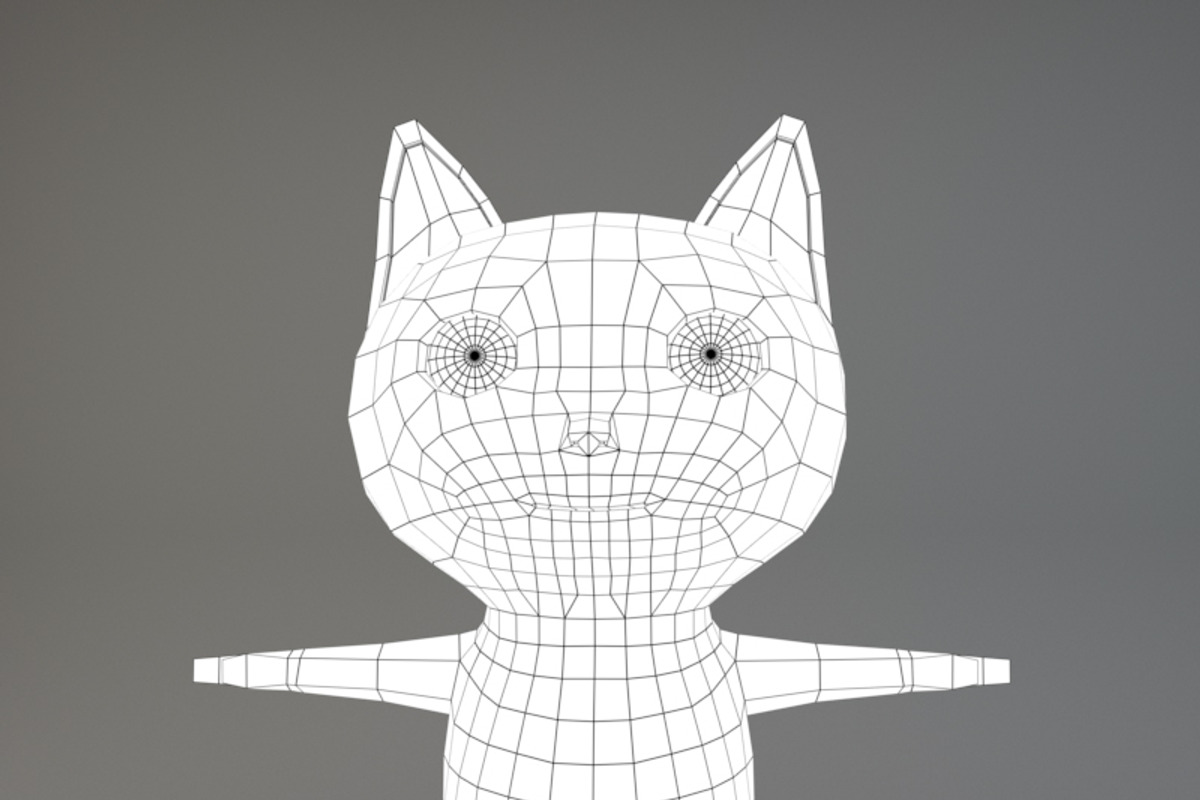 Cartoon Cat, an Animal 3D Model by XYZ Space (Photo 5 of 5)
