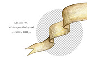 Watercolor Vintage Elements Set, a Decorative Illustration by Elena Medvedeva (Thumbnail 2 of 2)