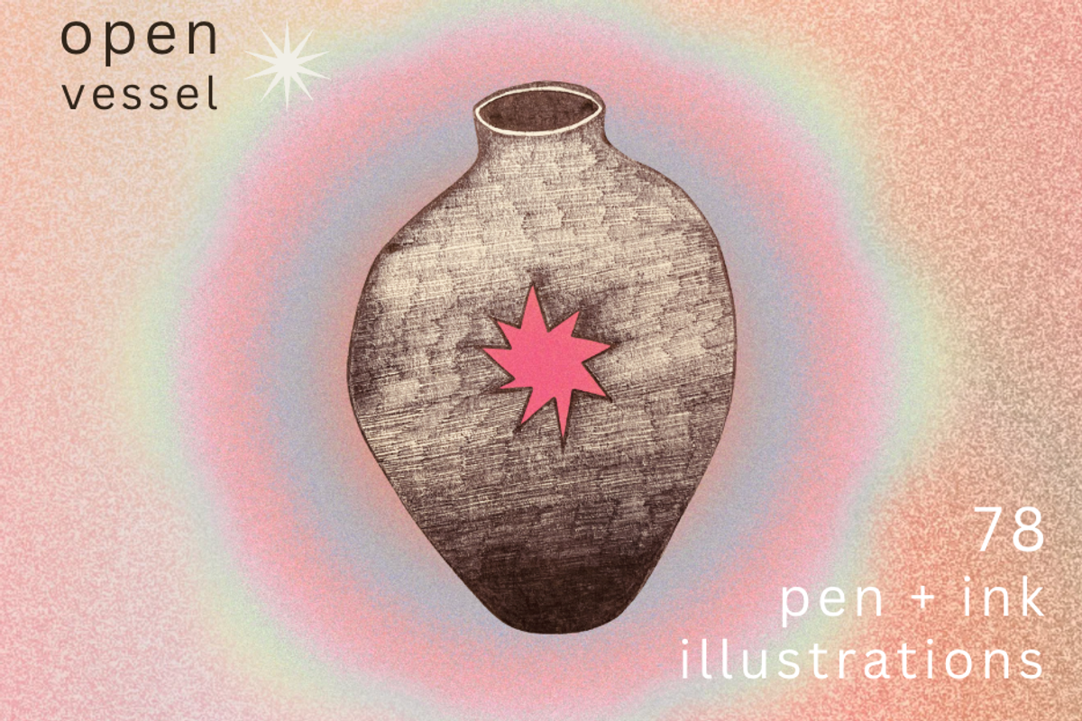 Open Vessel 78 Pen and Ink Forms, an Object Illustration by Eryn Rose Design (Photo 2 of 21)