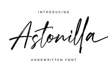 Astonilla – Handwritten Script Font