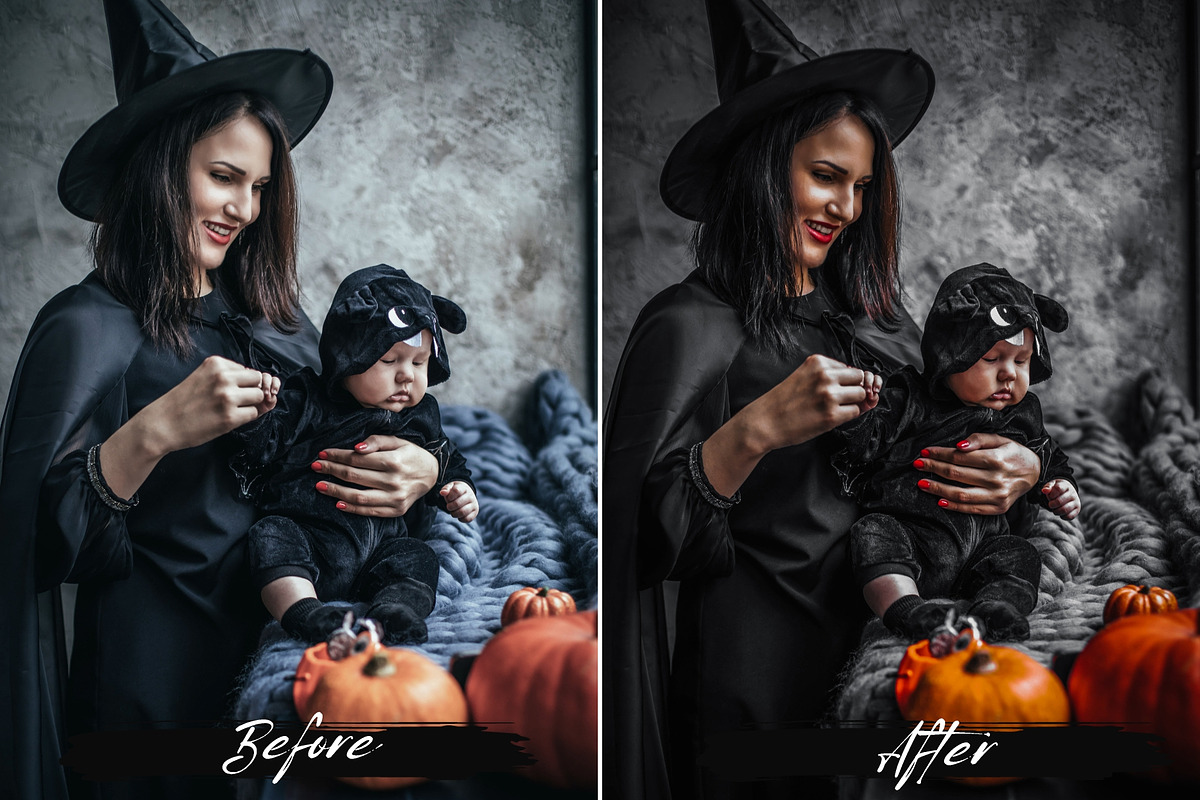 10 Halloween Lightroom Presets, a Preset Add-On by MEPRESETS (Photo 5 of 8)