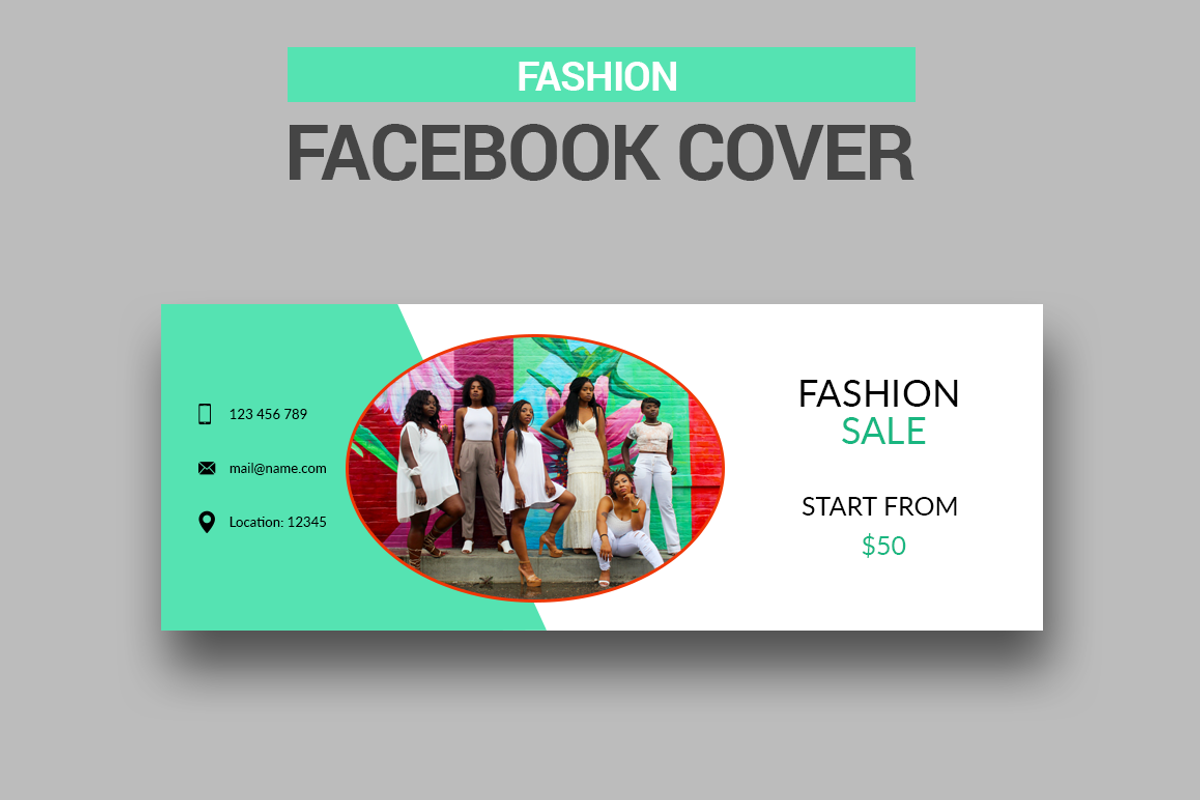 6 Fashion Facebook Covers, a Social Media Template by Creatricks