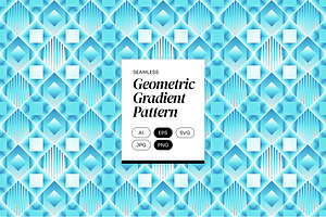 Blue Geometric Gradient Pattern