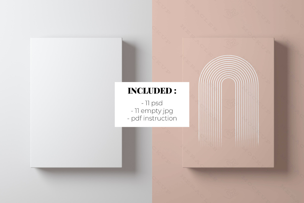 Minimalist Frame Mockup Bundle, a Print Template by HeraclesVisuals (Photo 4 of 10)