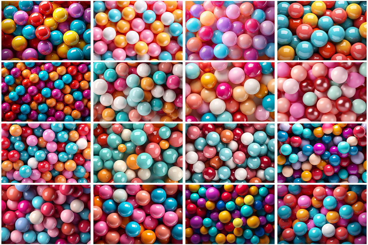 3d Glossy Balls Background, a Wallpaper Graphic by Forhadx5 (Photo 4 of 9)