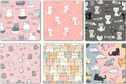 Funny cats digital paper, a Background Graphic by DreamCafeArt (Thumbnail 2 of 4)