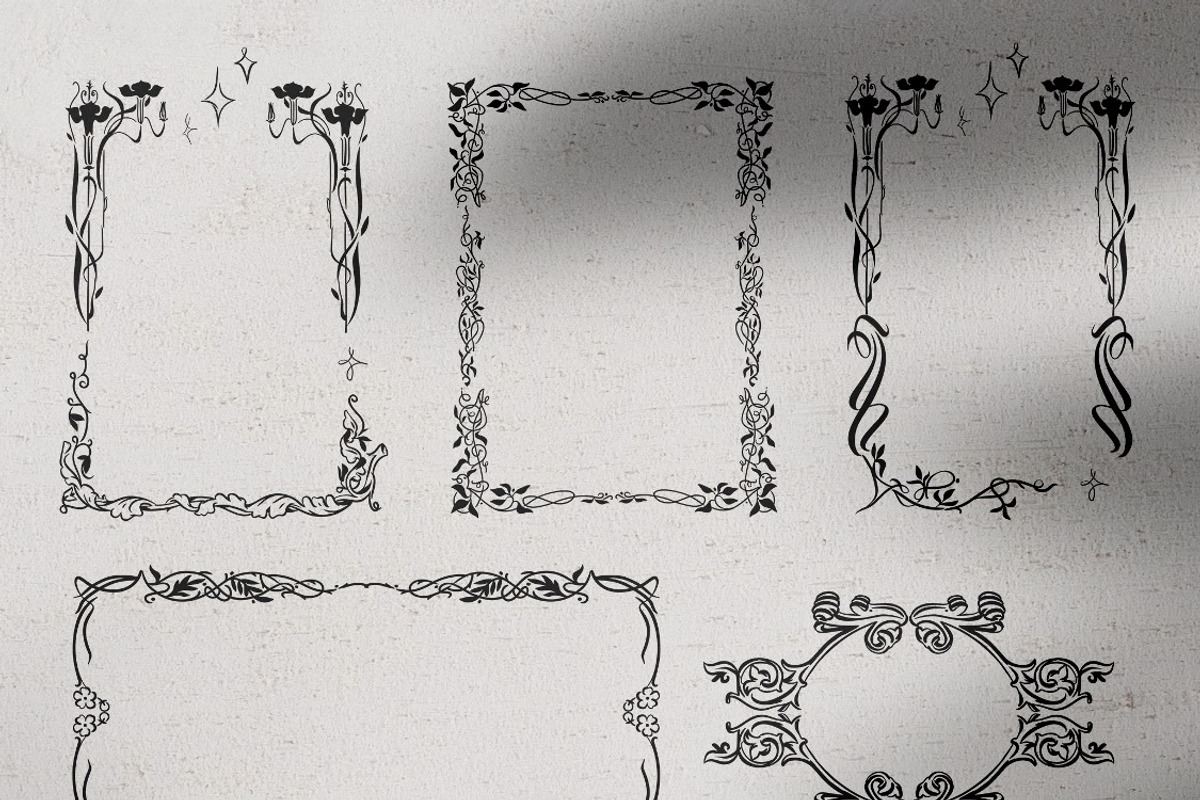 Floral Vintage Ornate Frames, an Object Graphic by Anastasy_helter (Photo 11 of 19)