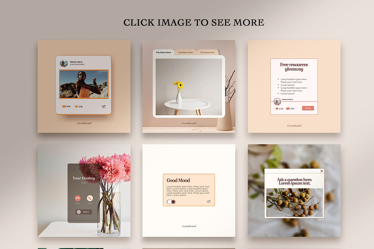 Instagram Notification Quotes, a Social Media Template by Kseniia_Design (Photo 10 of 11)