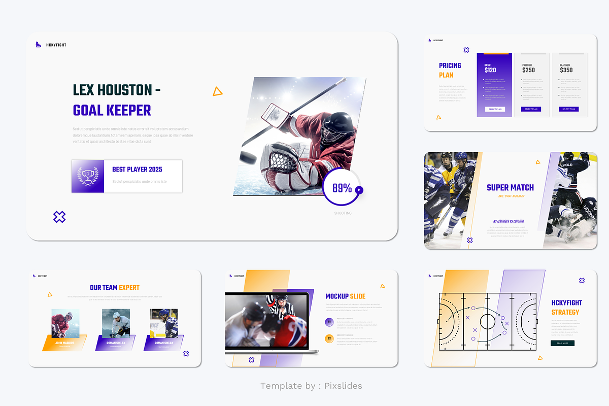 Hockey Team & Sports Keynote, a Presentation Template by Pixslides (Photo 4 of 7)