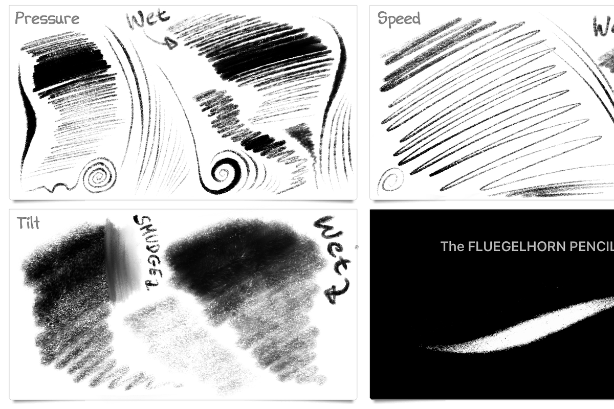 30+ PENCIL & CHARCOAL Brushes, a Brush Add-On by Georg's Procreate Brushes (Photo 10 of 17)