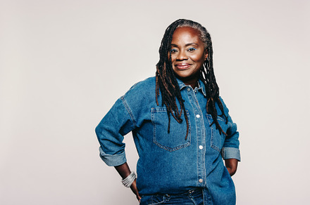 Fashionable mature woman looking at the camera in a studio, a Person Photo by Jacob Lund