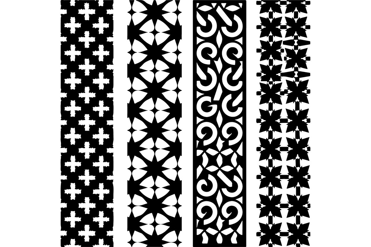 Black Laser Cut Panel Set, an Object Graphic by jahid234 (Photo 13 of 13)