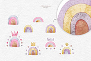 Rainbows and unicorns clipart, a Decorative Illustration by CreativeByLu (Thumbnail 4 of 15)
