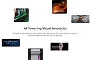 AI Image Generator Landing Page, a Landing Page Template by Wencory (Thumbnail 2 of 6)