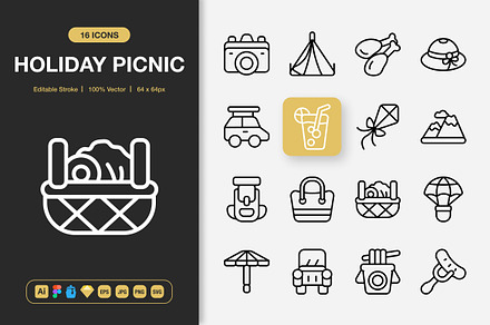 Holiday Picnic Icons