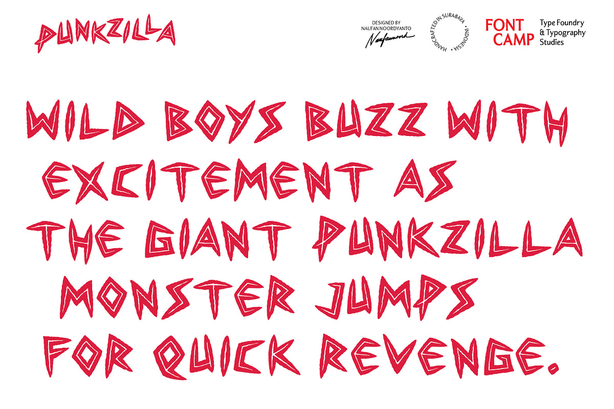 Punkzilla Font, a Handwritten Font by Fontcamp Type Foundry (Photo 11 of 11)
