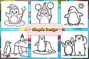 Cute Penguin Coloring Book, an Animal Illustration by Ink Gallery (Thumbnail 4 of 4)