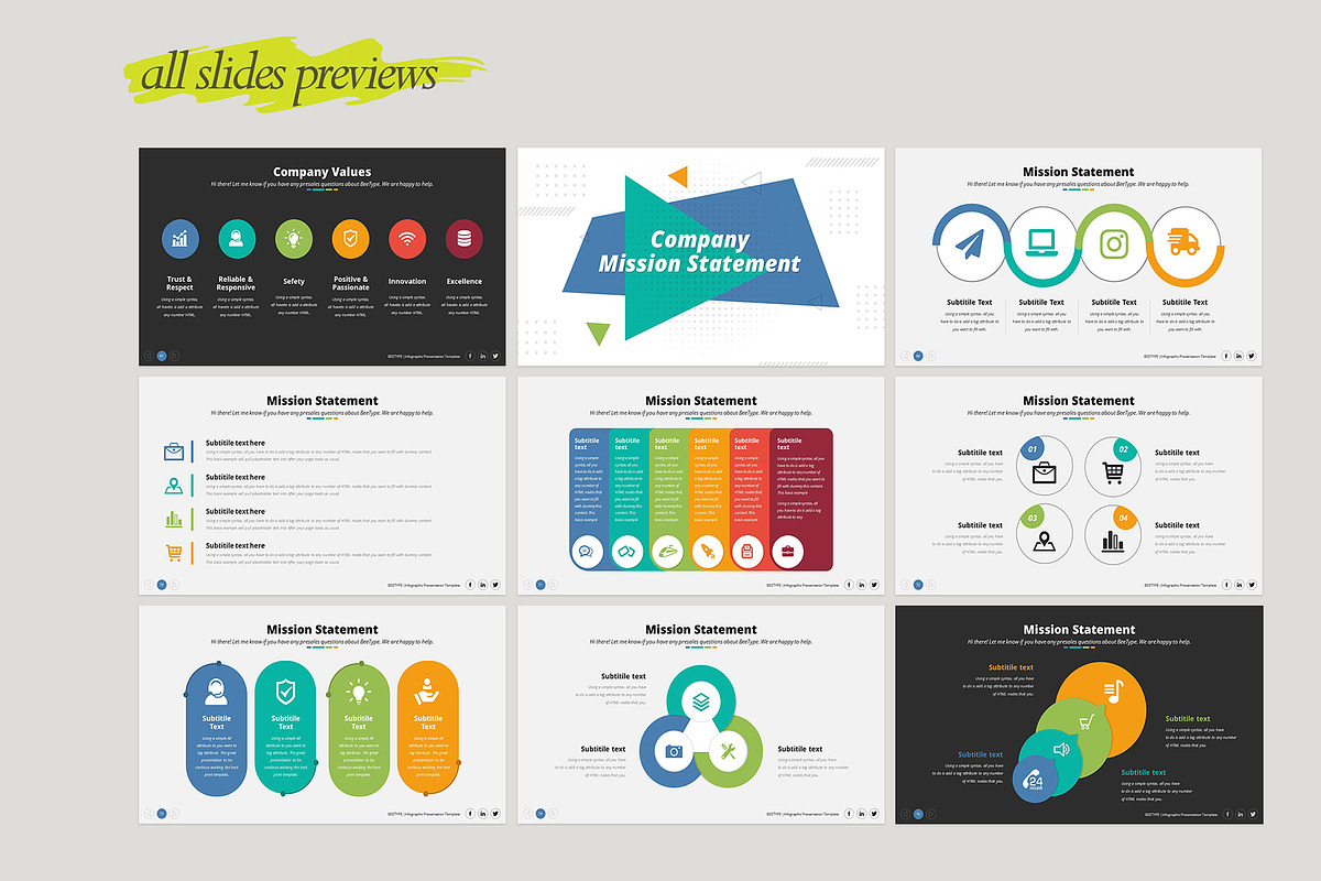 Bee-Type Corporate PowerPoint, a Presentation Template by WhiteGraphic (Photo 12 of 28)