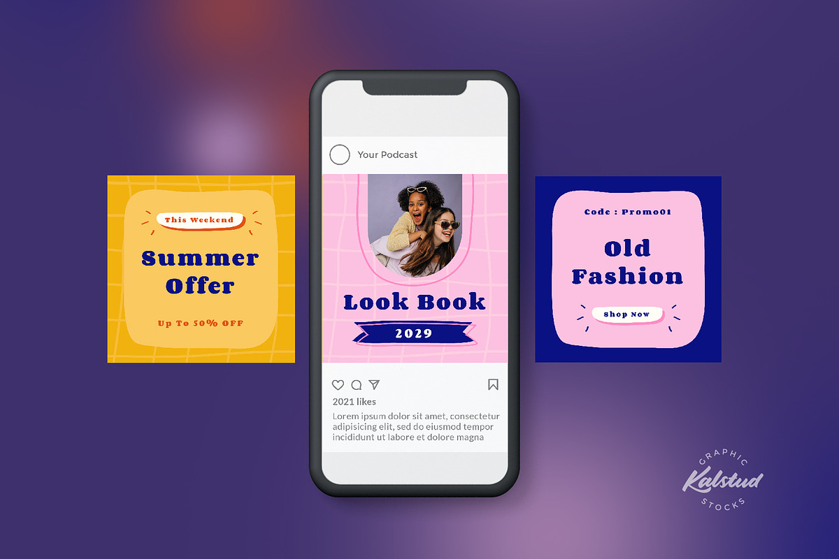 HITS - Summer Insta Template, a Social Media Template by Kalstud (Photo 3 of 5)