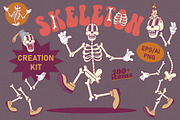 Skeleton Creation Kit, an Illustration by Anastasiya Klempach (Thumbnail 1 of 7)